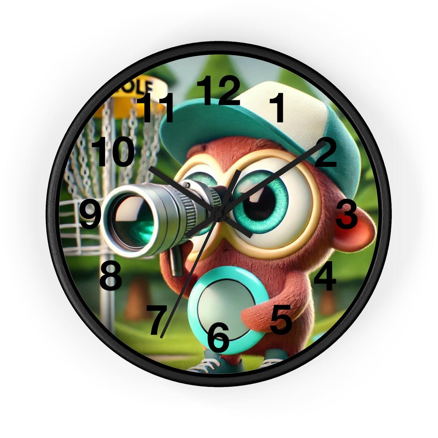 Gremlin Disc Golf Wall Clock, Funny Disc Golf Clock, Unique Clock Decor, Disc Golf Lover Gift, Nursery Room Clock
