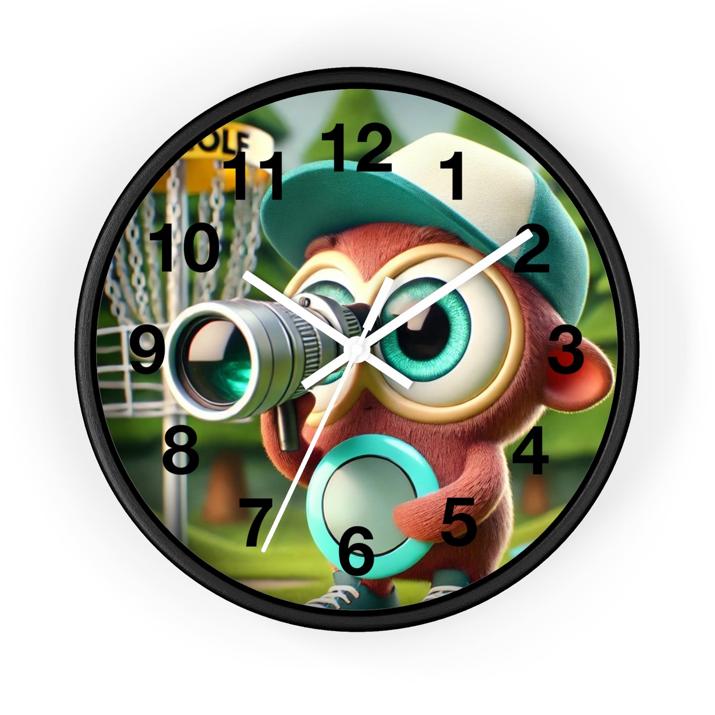 Gremlin Disc Golf Wall Clock, Funny Disc Golf Clock, Unique Clock Decor, Disc Golf Lover Gift, Nursery Room Clock