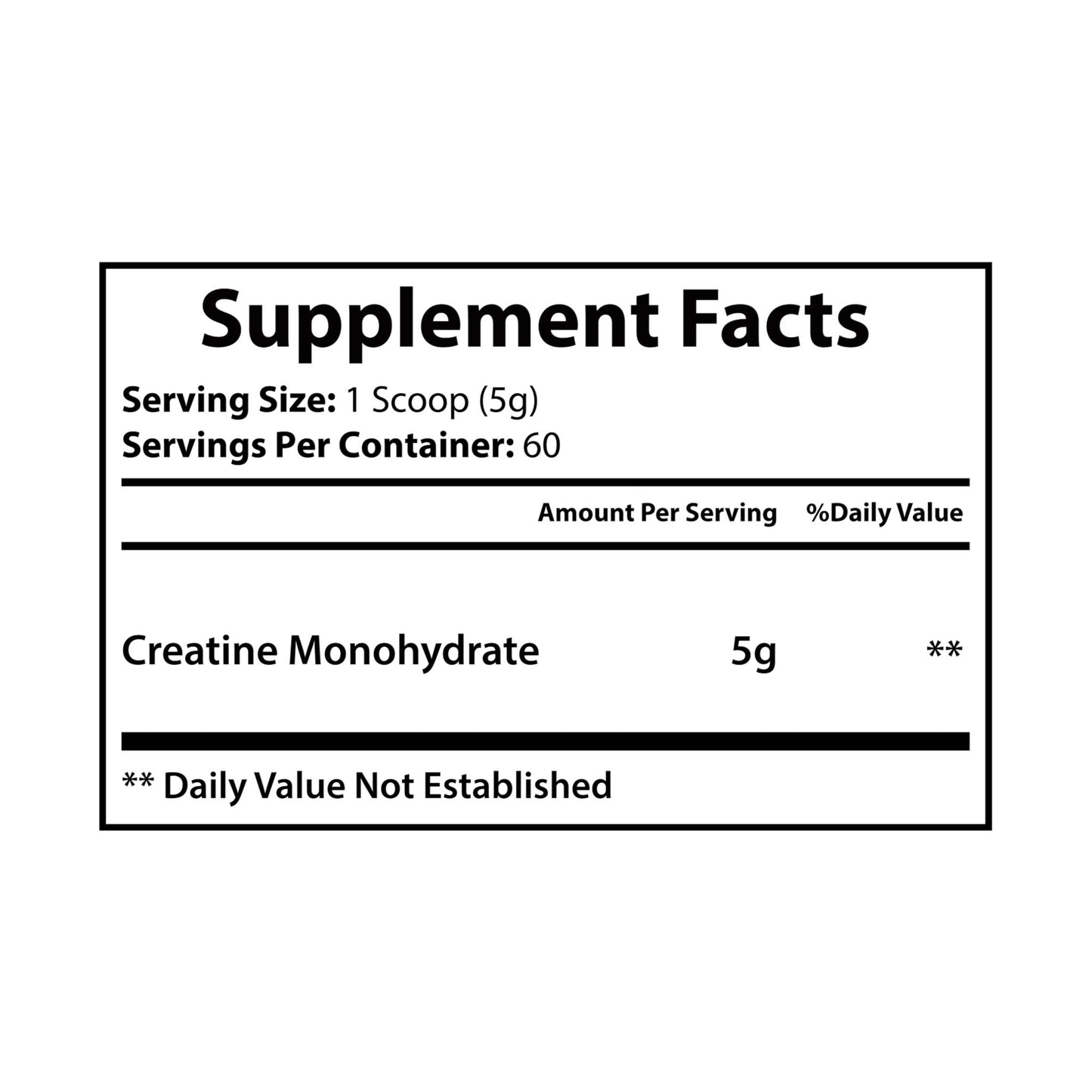 Buffalo Drive Creatine Monohydrate Supplement (300g, 10.58oz)