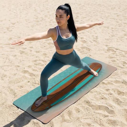 Hawaii Vibes Surfboard Yoga Mat - NamaSurf Collection