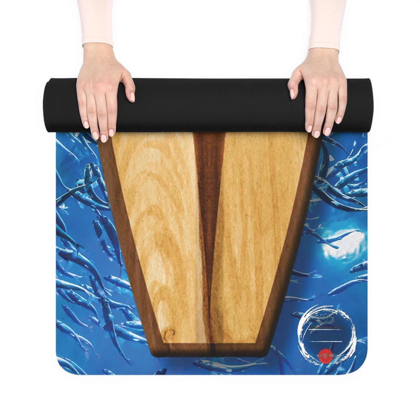 Woodgrain Wavecraft Yoga Mat