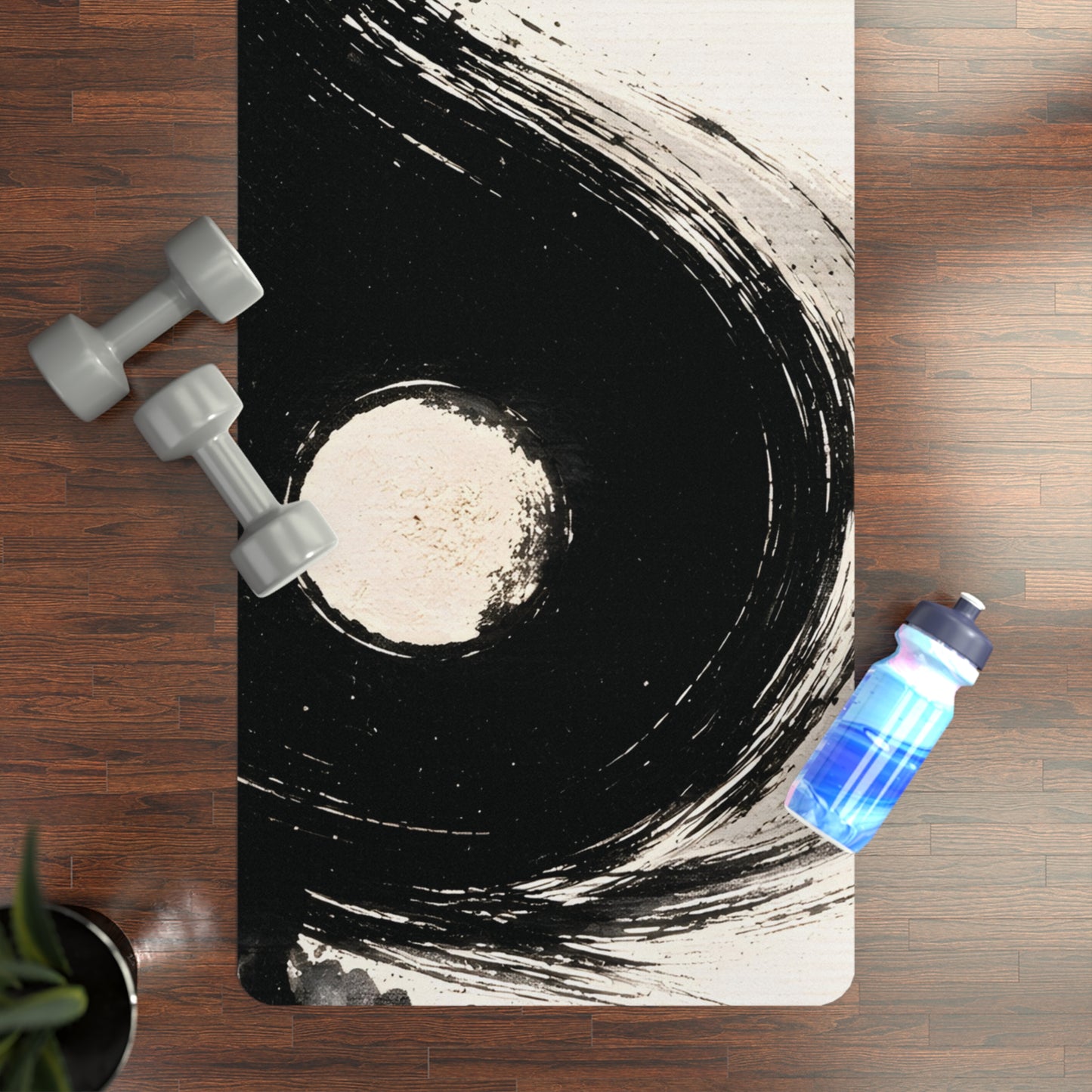 Zen Ink Yin Yang Rubber Yoga Mat