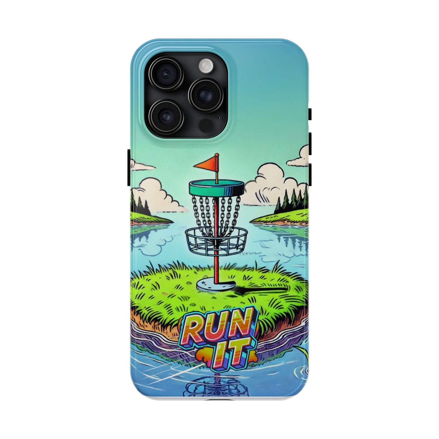 Run The Island - Disc Golf Tough Phone Case