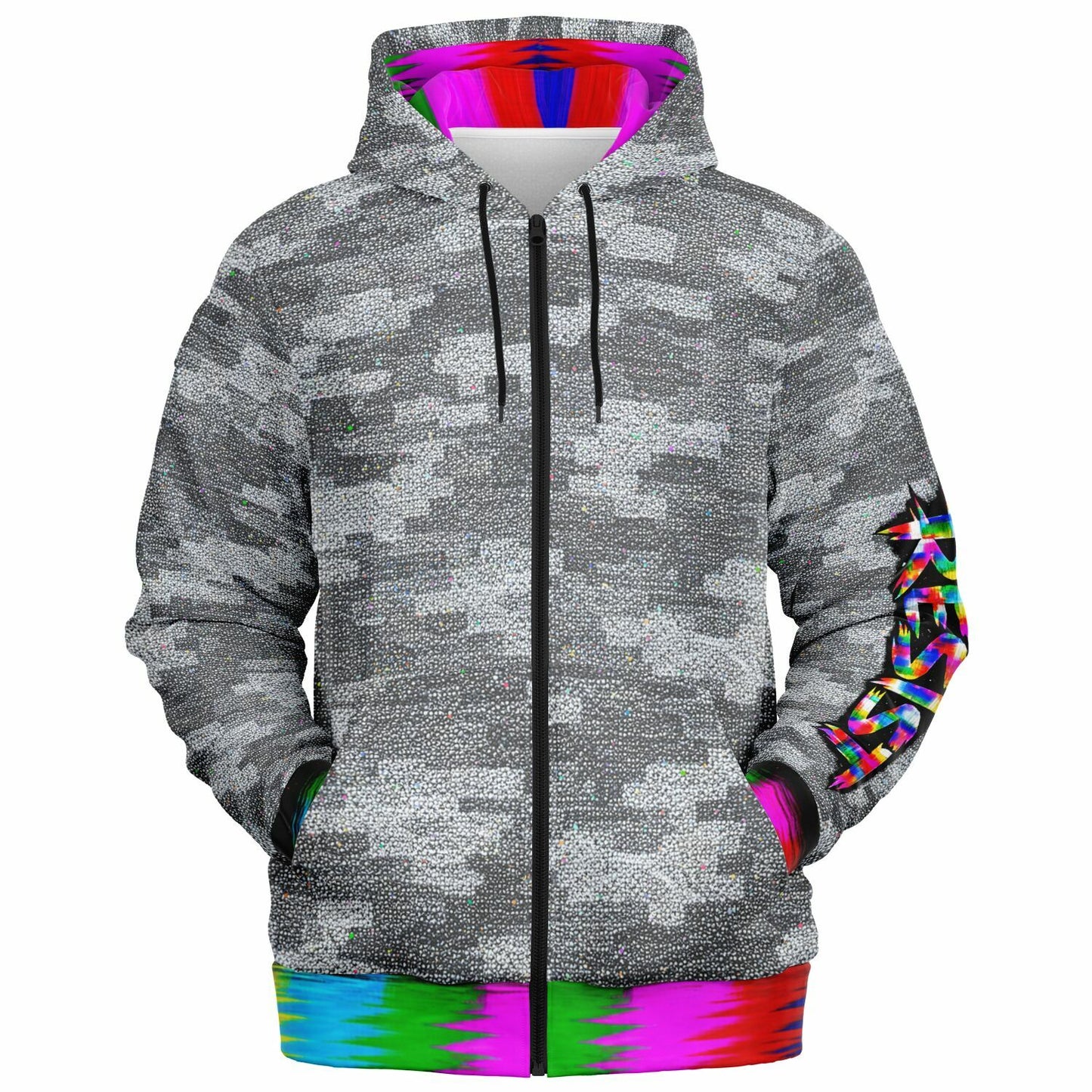 The_Static Zip-Up Hoodie