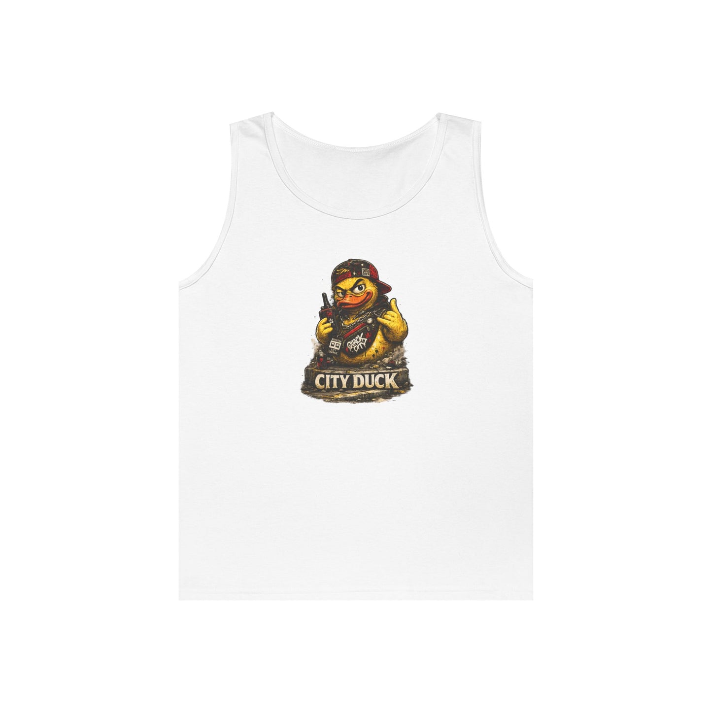 City Duck Graphic Tank Top — Vintage Urban Rubber Duck Tee