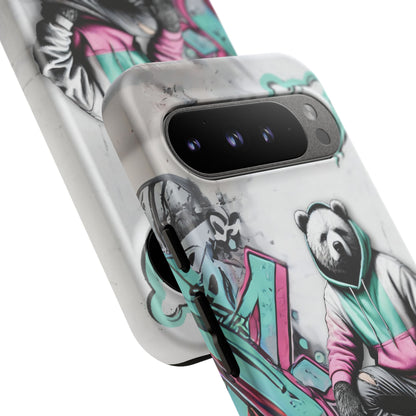 Chill Skate Baddy Bears Tough Phone Case (Google Pixel)