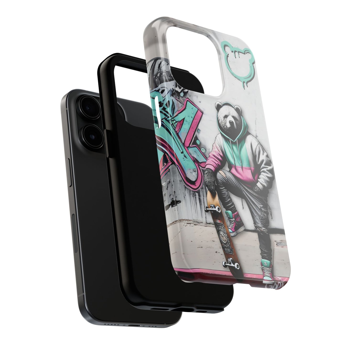 Chill Skate Baddy Bears Tough Phone Case