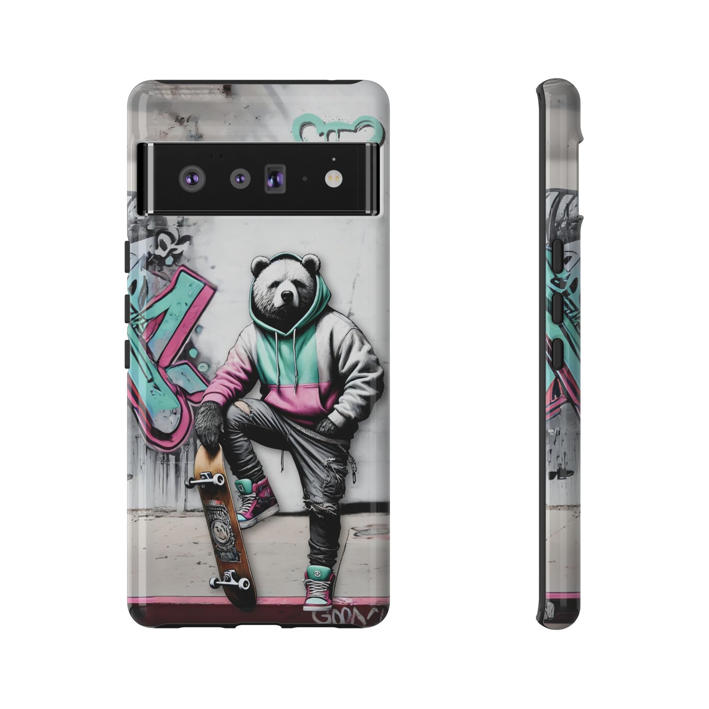 Chill Skate Baddy Bears Tough Phone Case (Google Pixel)