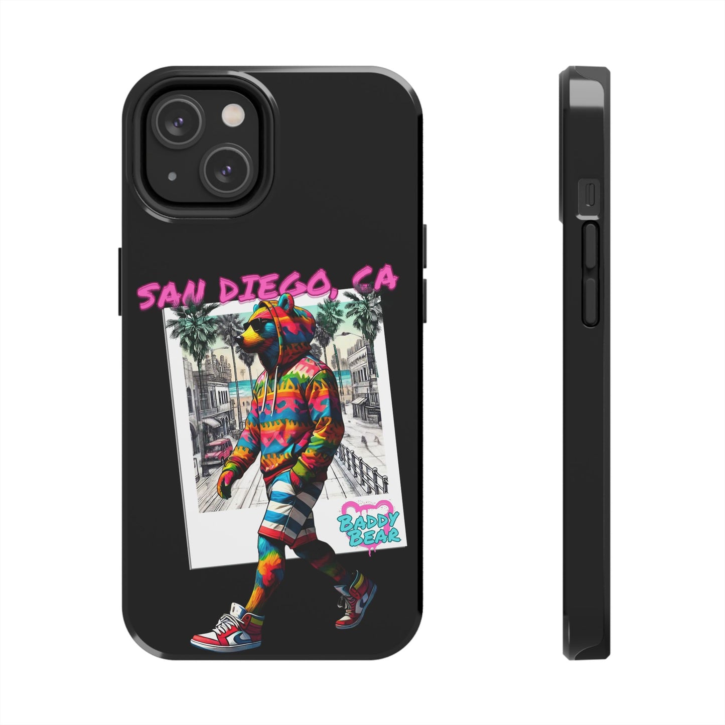 San Diego Beach Baddy Bear Tough Phone Case