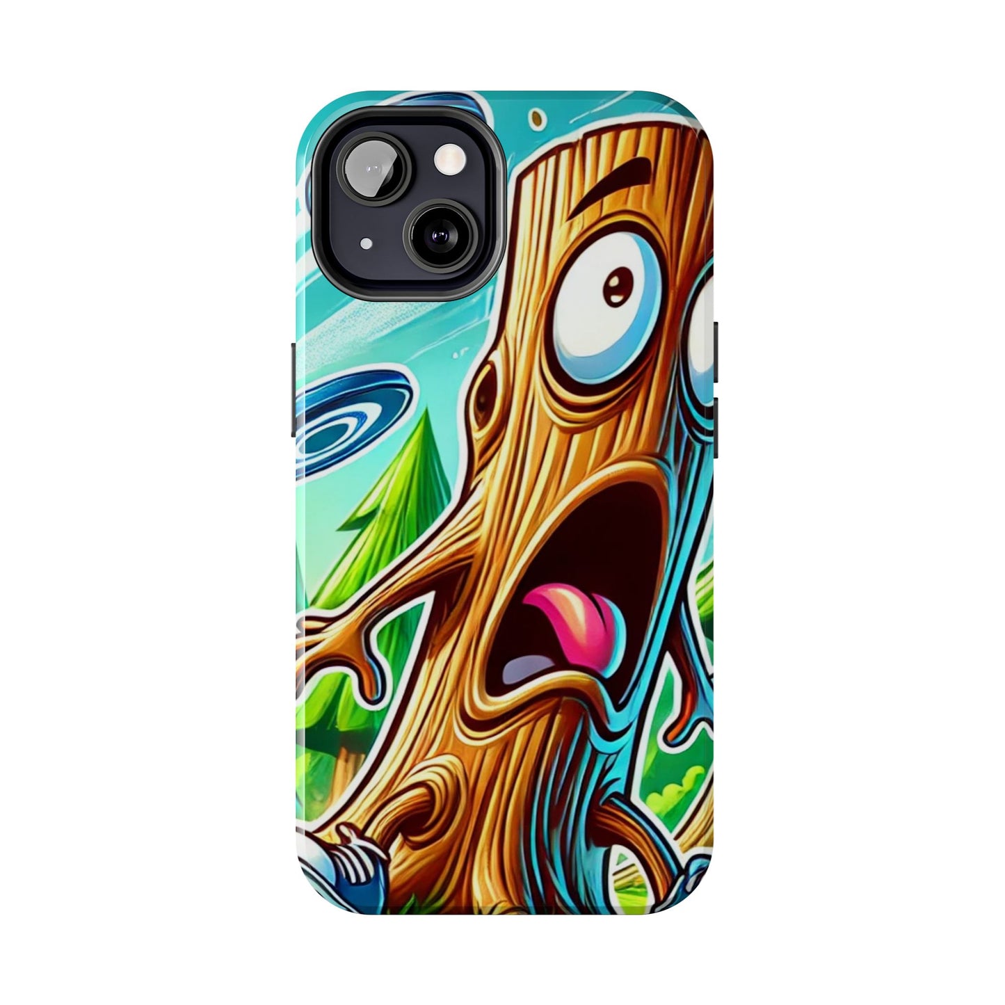 Trees Fear Me Disc Golf Tough Phone Case