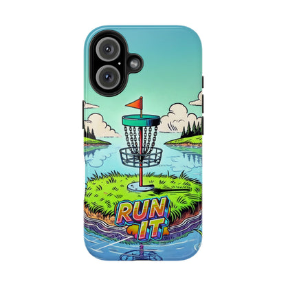 Run The Island - Disc Golf Tough Phone Case