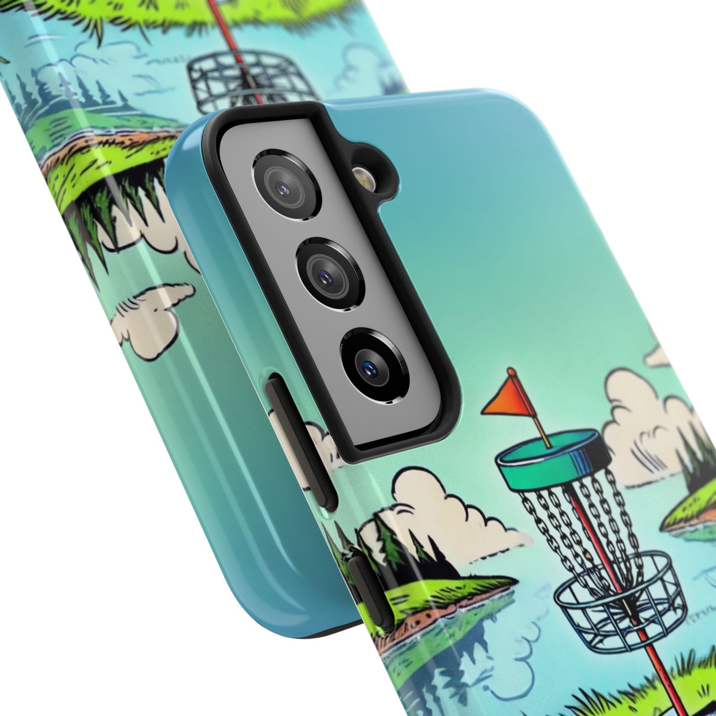 Run The Island - Disc Golf Tough Phone Case