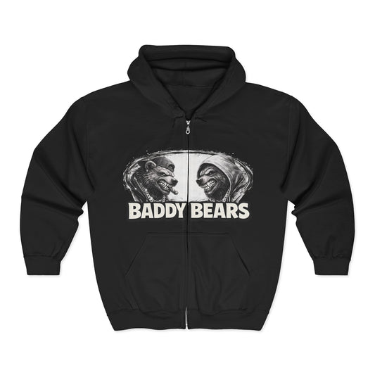 Baddy Bears Face Off Zip Hoodie