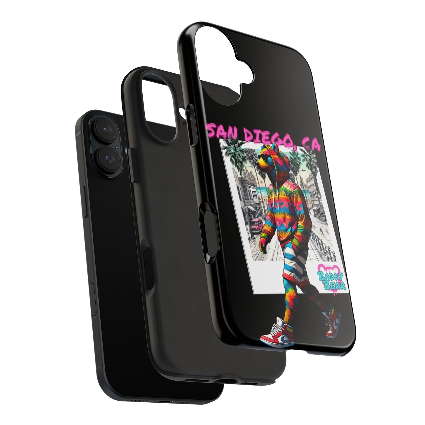 San Diego Beach Baddy Bear Tough Phone Case