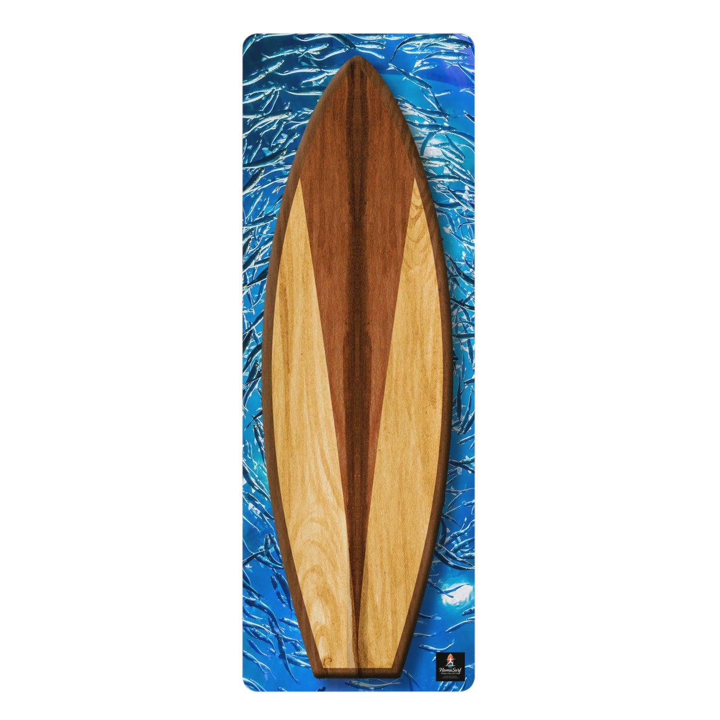 Boardwalk Surfboard Yoga Mat - NamaSurf Collection | Woodgrain Yoga Mat | Nature-Inspired Coastal Flow Mat