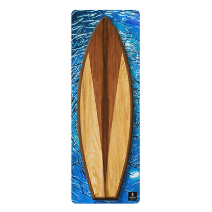 Boardwalk Surfboard Yoga Mat - NamaSurf Collection | Woodgrain Yoga Mat | Nature-Inspired Coastal Flow Mat