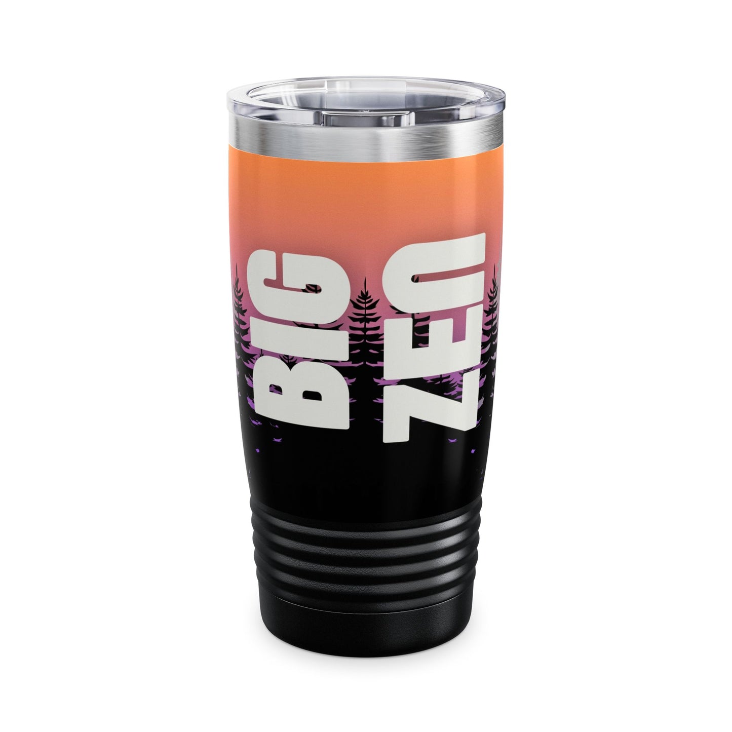 BIG ZEN Forest Tumbler (sunset) - Insulated 20oz Stainless Steel Travel Mug