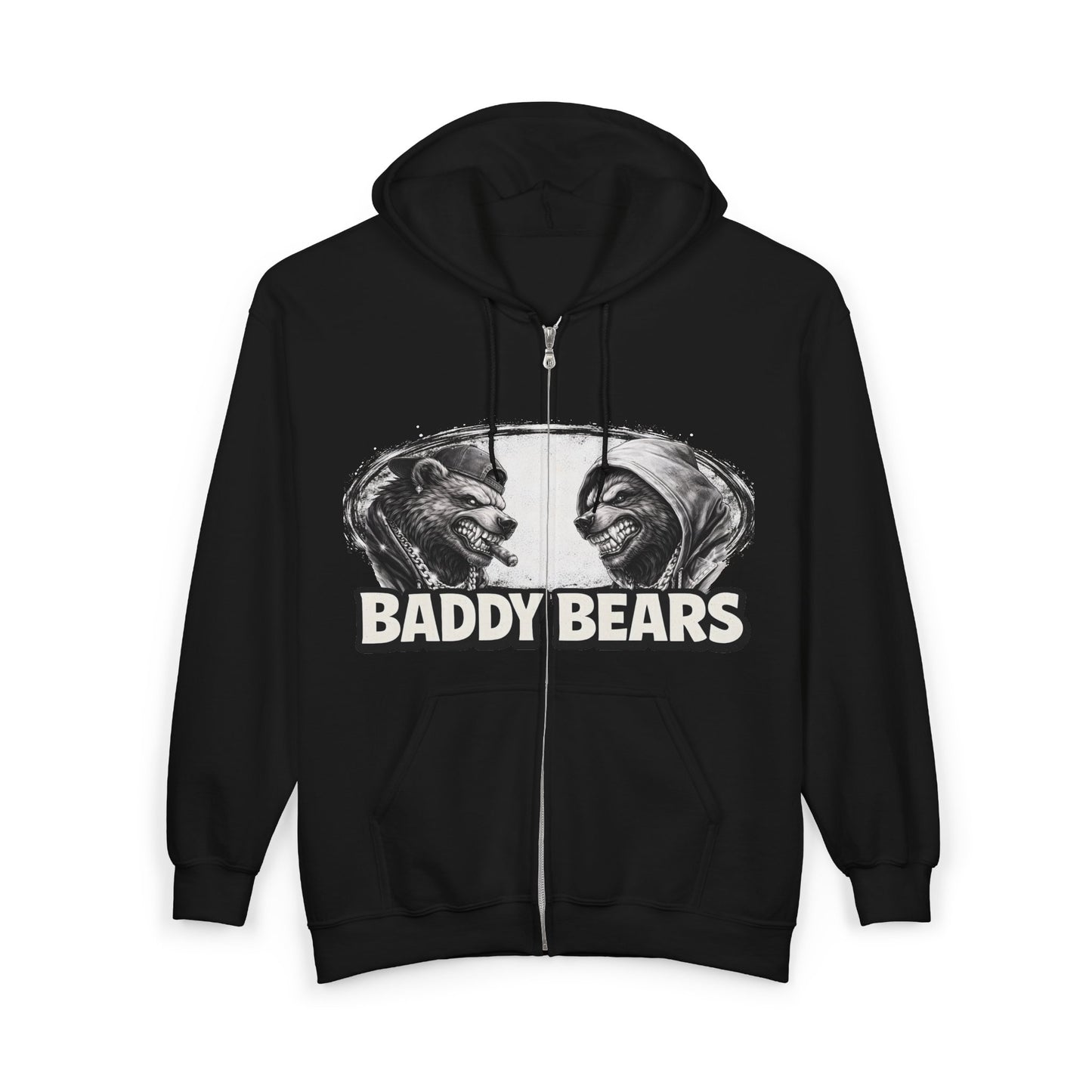 Baddy Bears Face Off Zip Hoodie