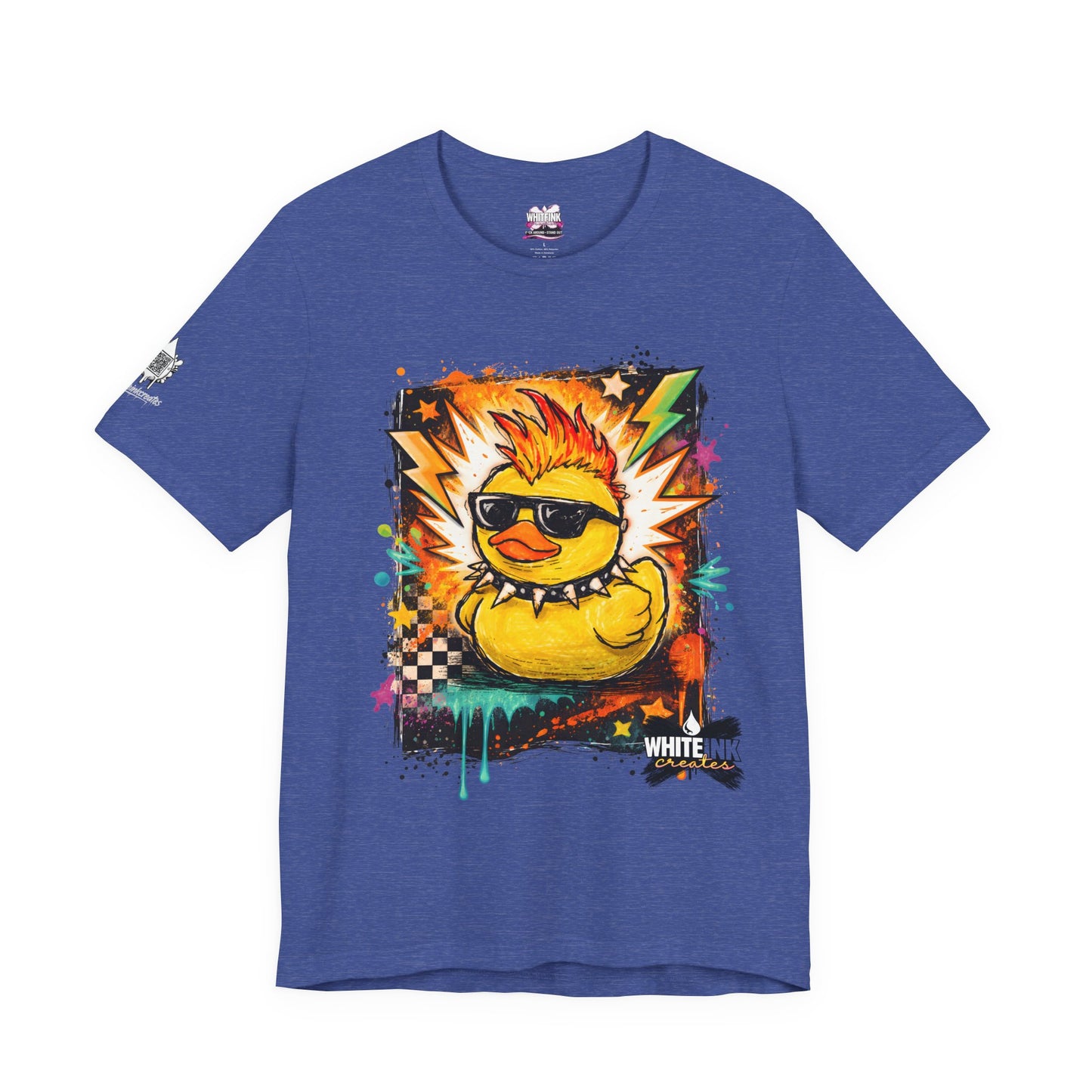 Rock Duck WhiteInk Creates T-shirt