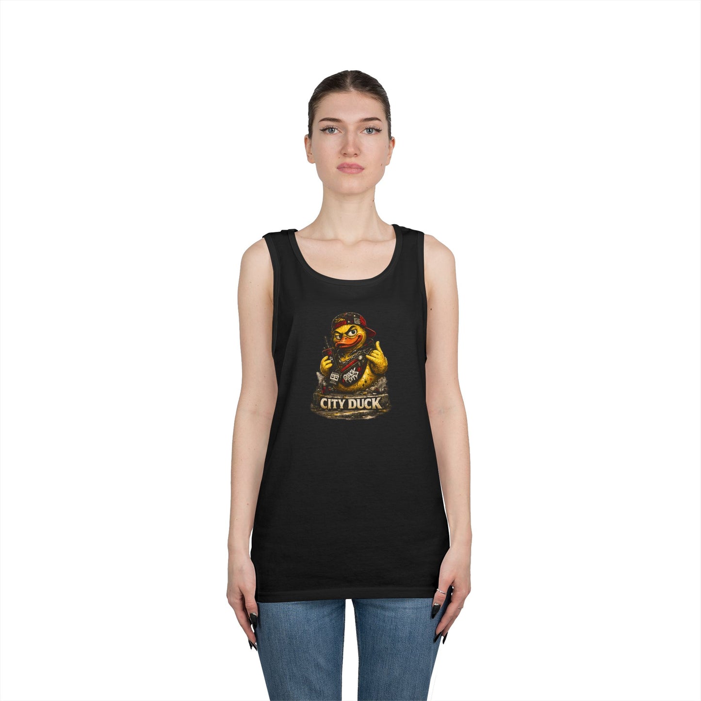 City Duck Graphic Tank Top — Vintage Urban Rubber Duck Tee