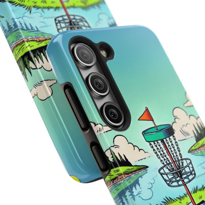 Run The Island - Disc Golf Tough Phone Case