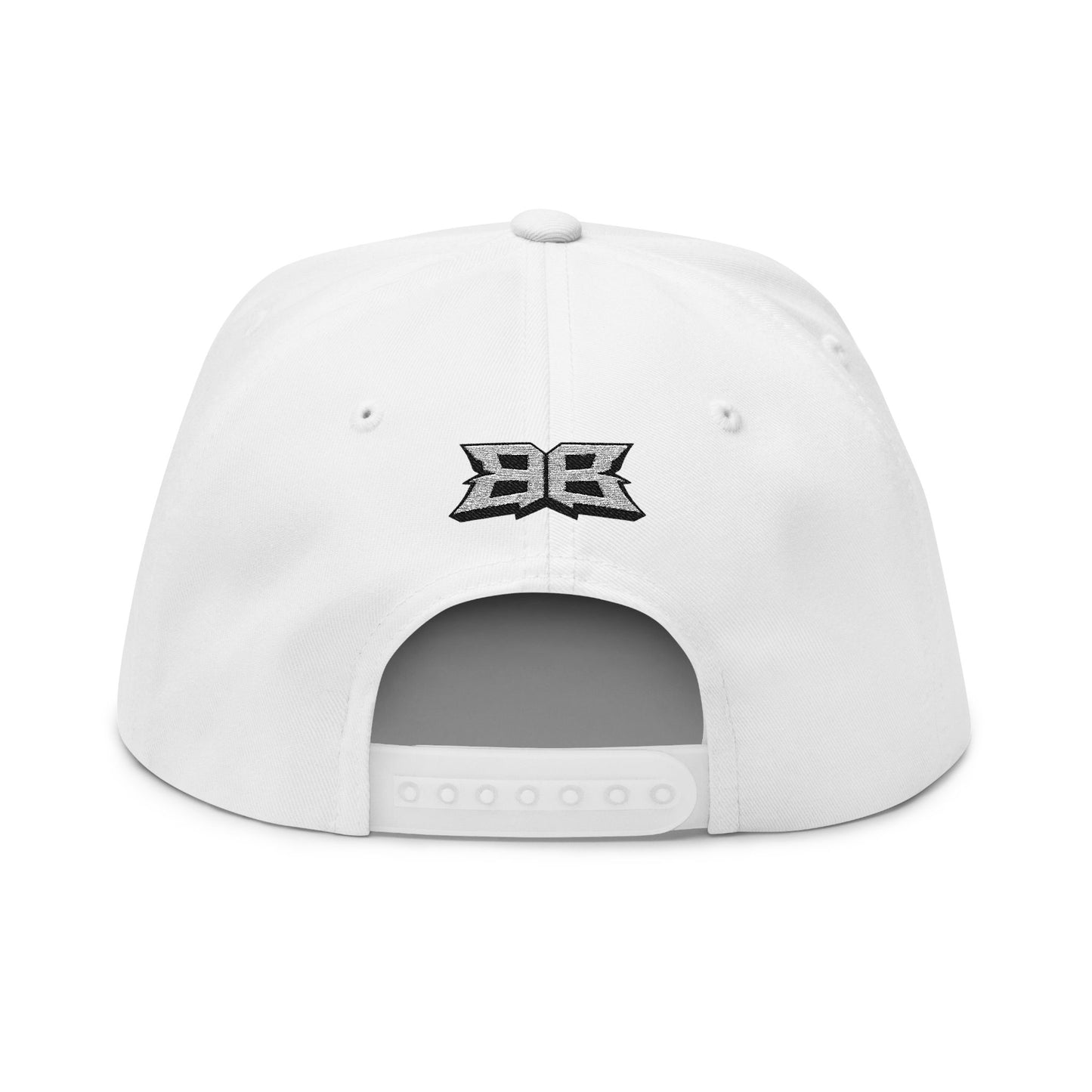 The Maker (White) Flat Bill Hat (snapback)