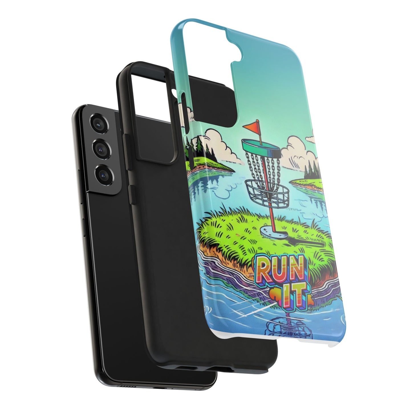 Run The Island - Disc Golf Tough Phone Case