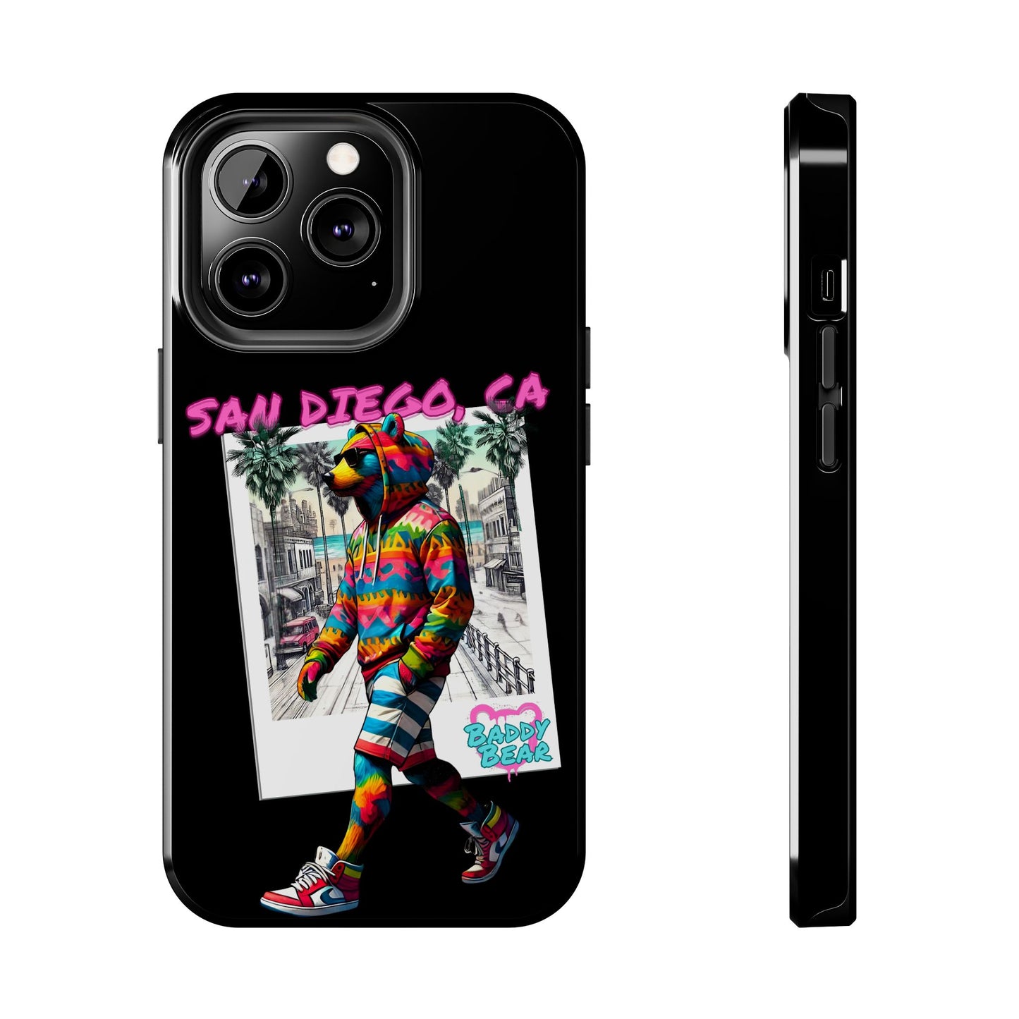 San Diego Beach Baddy Bear Tough Phone Case