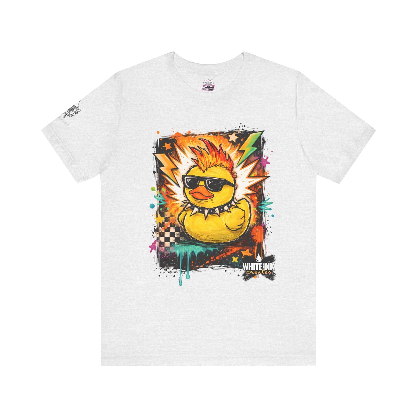 Rock Duck WhiteInk Creates T-shirt