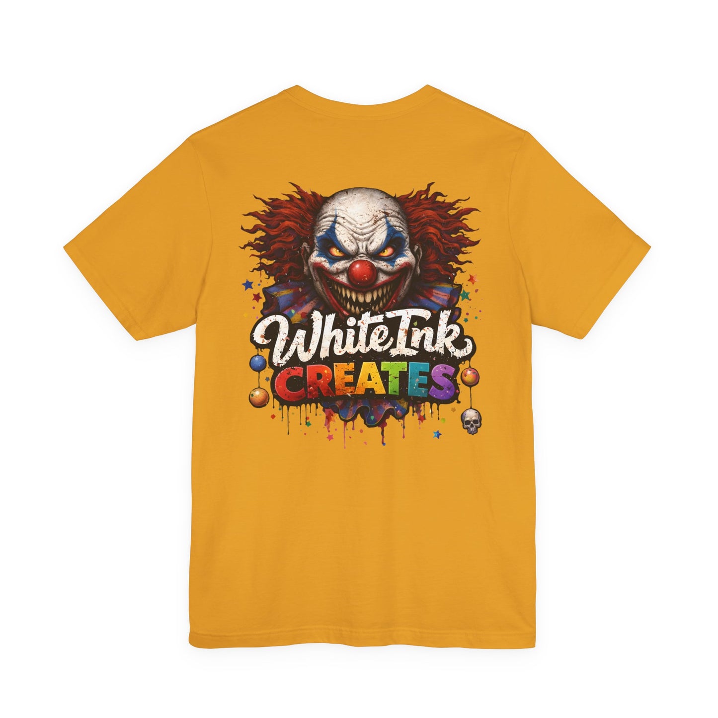 Panic the Clown White Ink Creates T-shirt