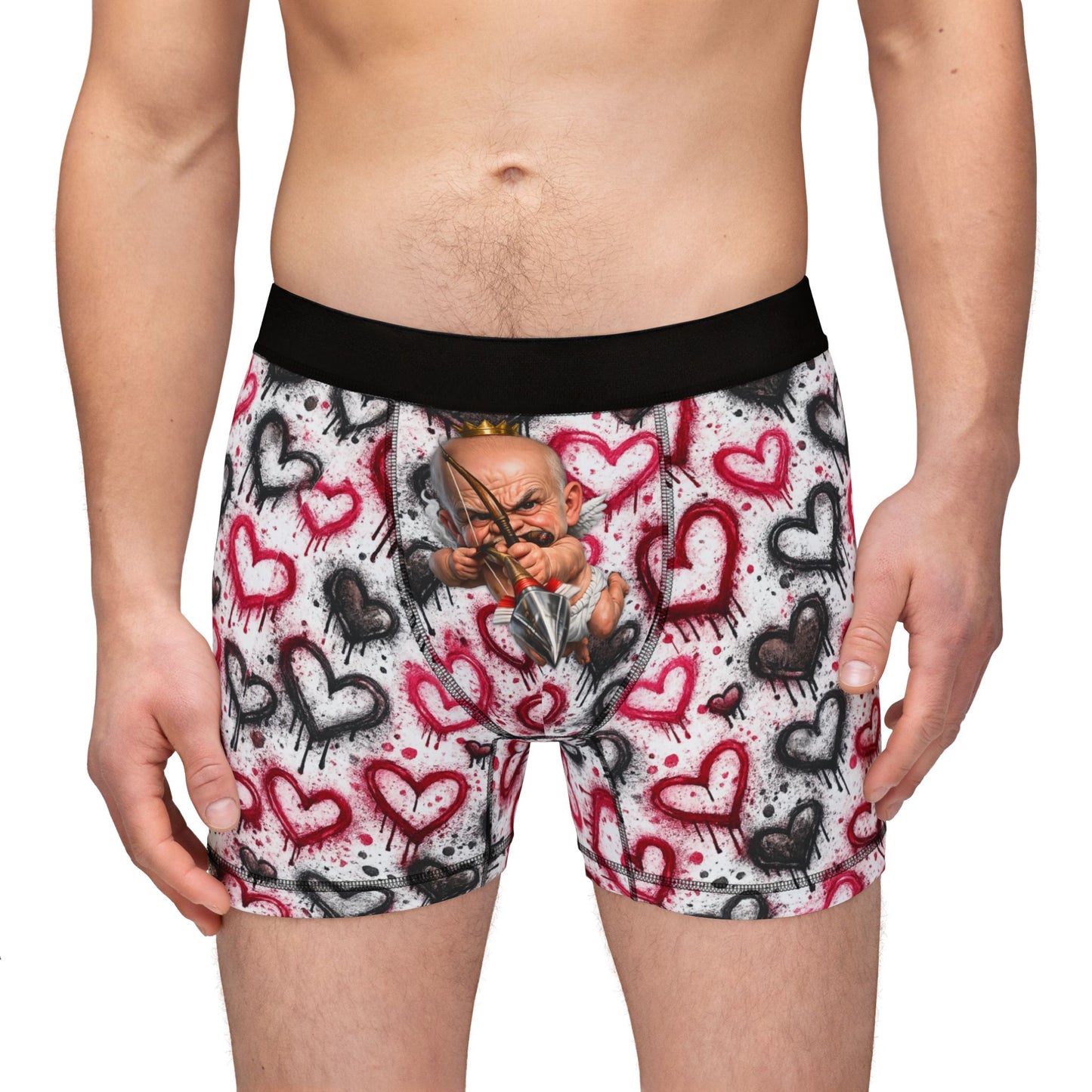 Cupid's Arrow Men's Boxers — Valentine's Day Cupid Arrow Boxer Briefs