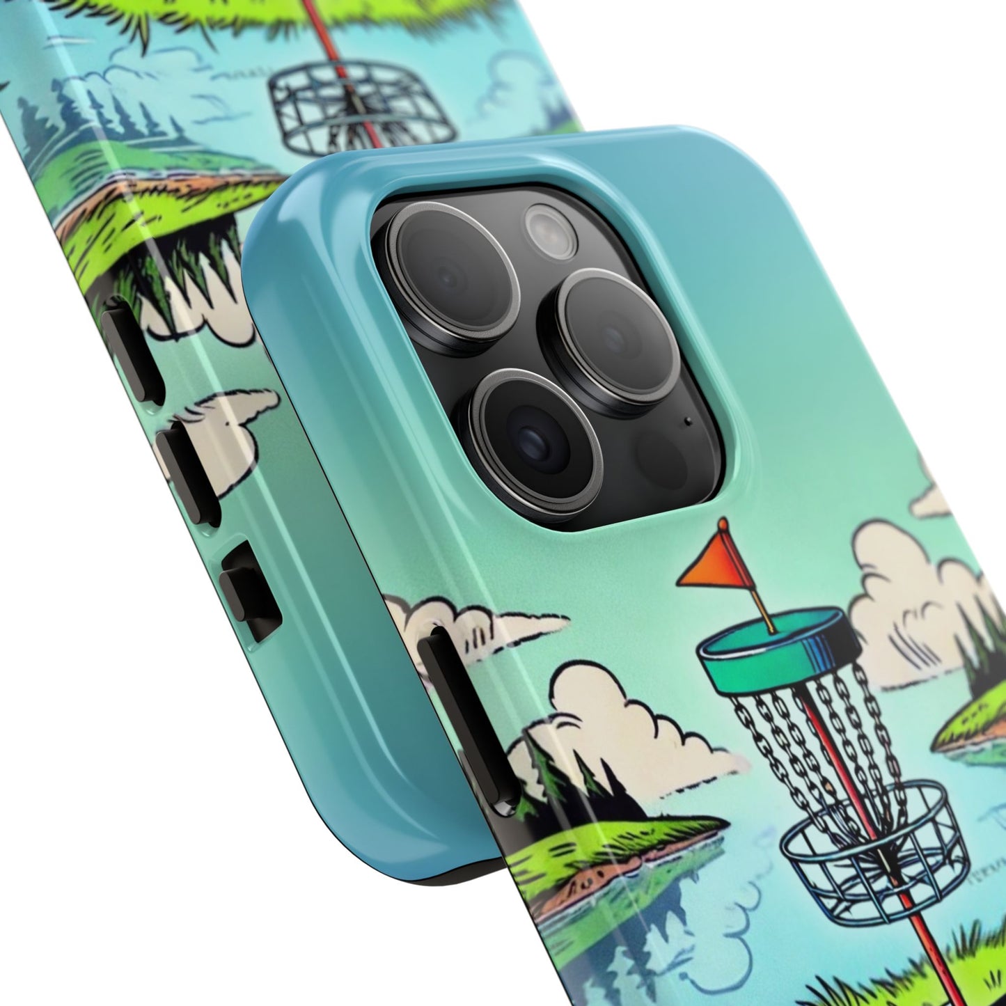 Run The Island - Disc Golf Tough Phone Case