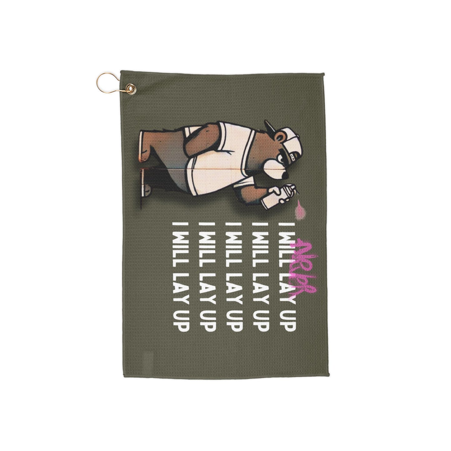 I Will Never Lay Up - Disc Golf Towel