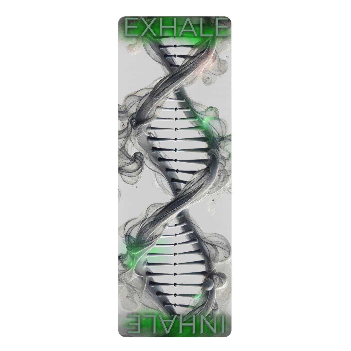 Inhale, Exhale Double Helix Yoga Mat (Green)