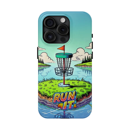 Run The Island - Disc Golf Tough Phone Case