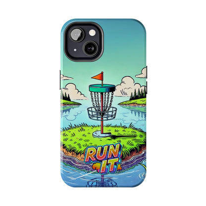 Run The Island - Disc Golf Tough Phone Case