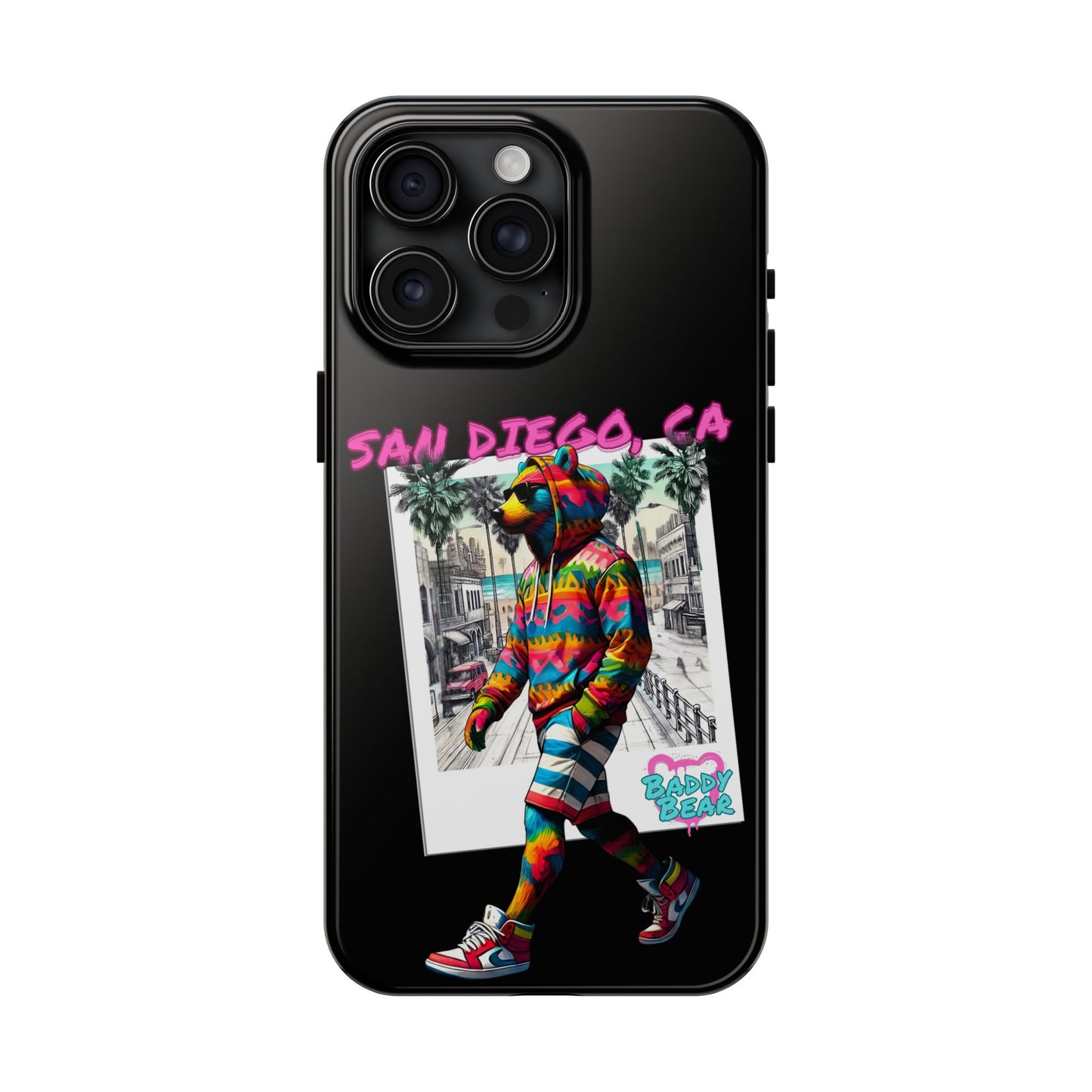 San Diego Beach Baddy Bear Tough Phone Case