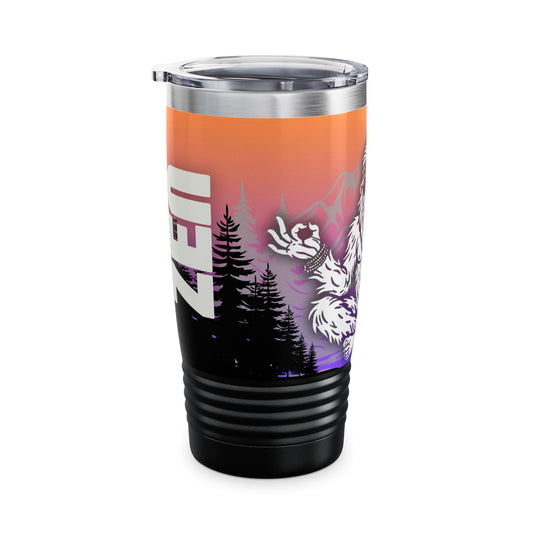 BIG ZEN Forest Tumbler (sunset) - Insulated 20oz Stainless Steel Travel Mug