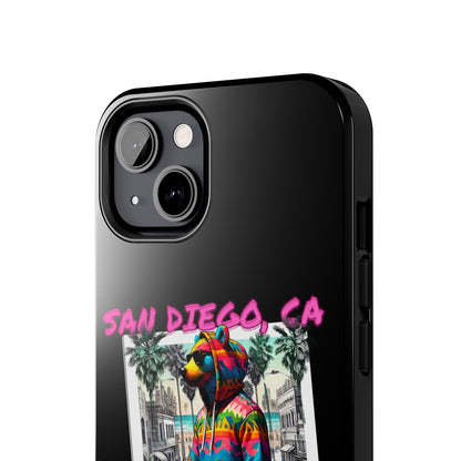 San Diego Beach Baddy Bear Tough Phone Case