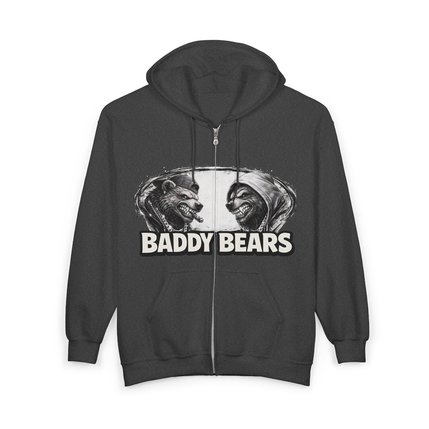 Baddy Bears Face Off Zip Hoodie