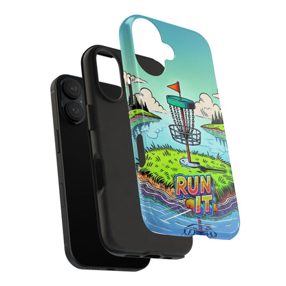 Run The Island - Disc Golf Tough Phone Case