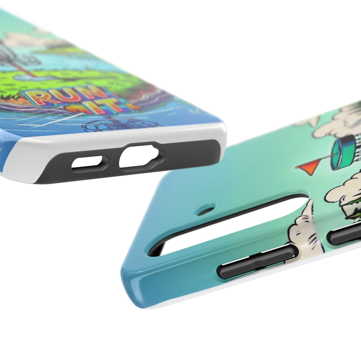 Run The Island - Disc Golf Tough Phone Case