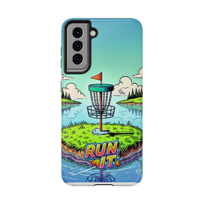 Run The Island - Disc Golf Tough Phone Case