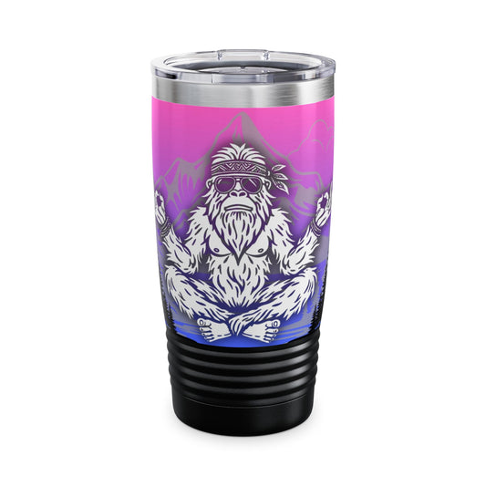 BIG ZEN Forest Tumbler (pink/purple) - Insulated 20oz Stainless Steel Travel Mug