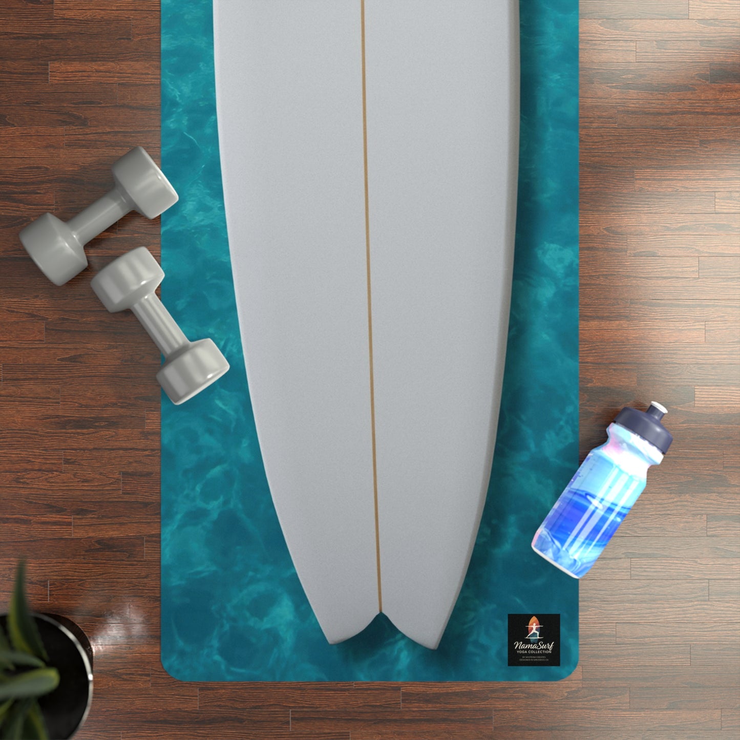 Clean Line Surfboard Yoga Mat - NamaSurf Collection