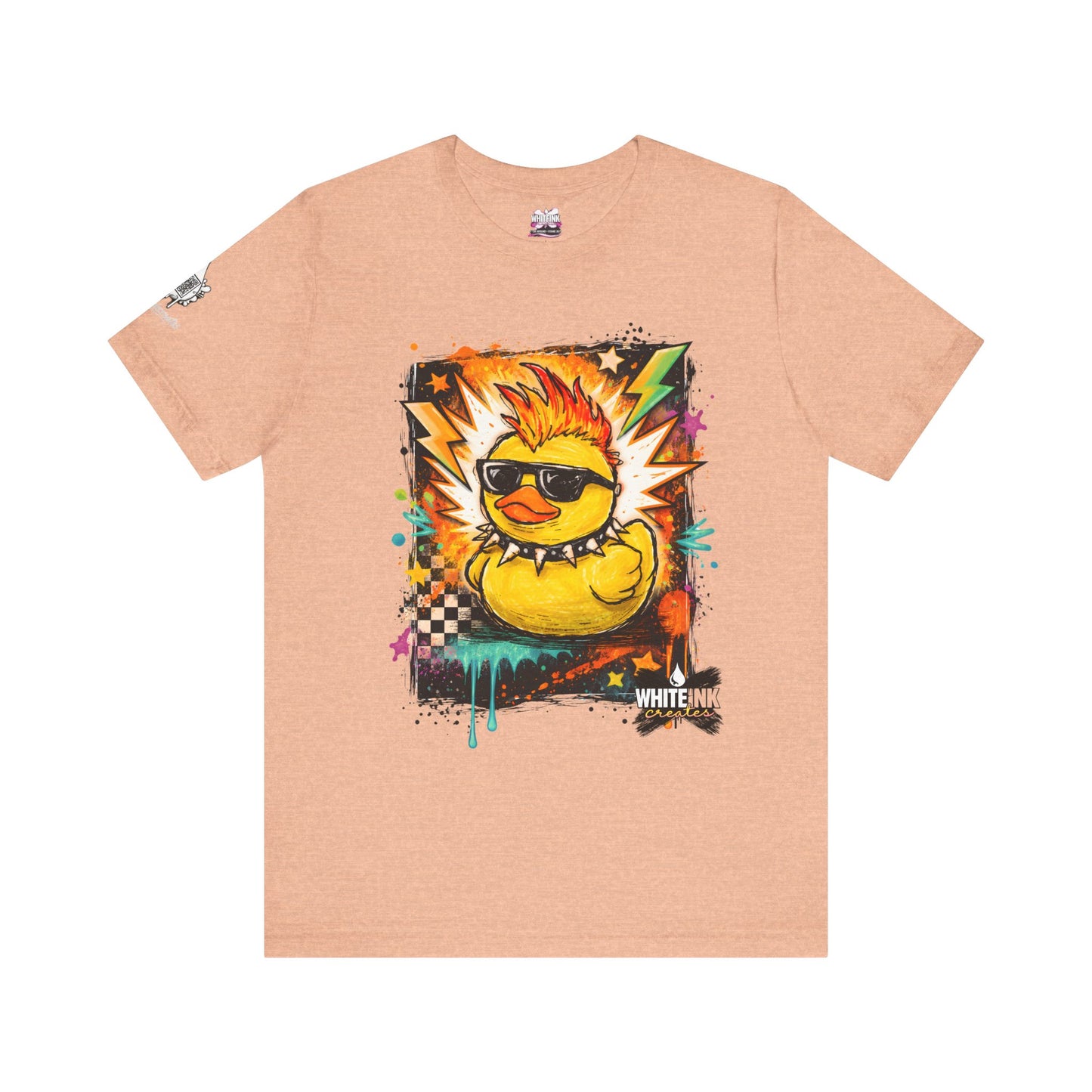 Rock Duck WhiteInk Creates T-shirt