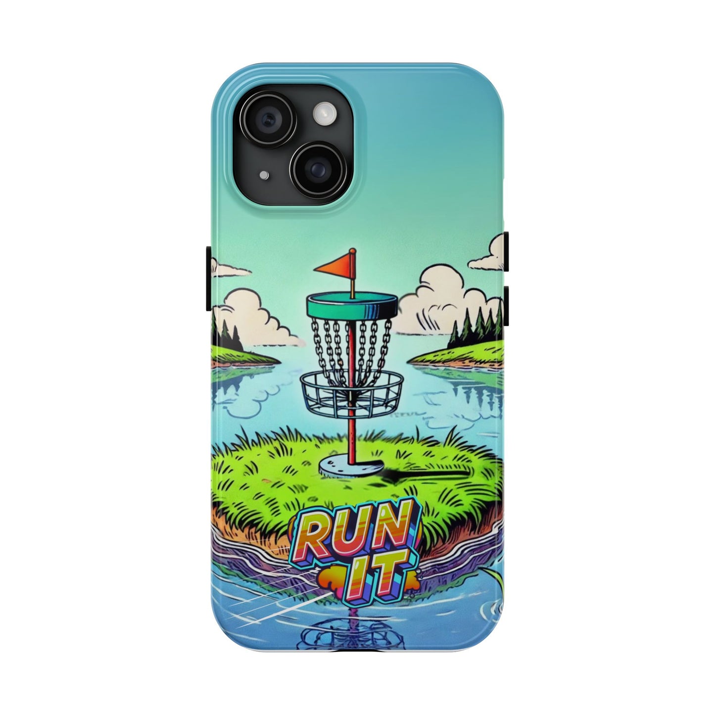 Run The Island - Disc Golf Tough Phone Case