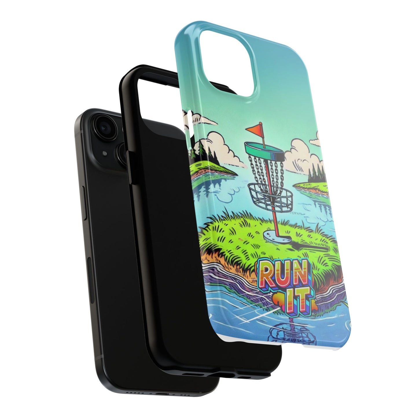 Run The Island - Disc Golf Tough Phone Case