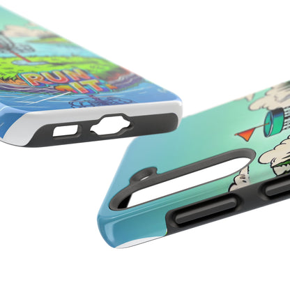 Run The Island - Disc Golf Tough Phone Case