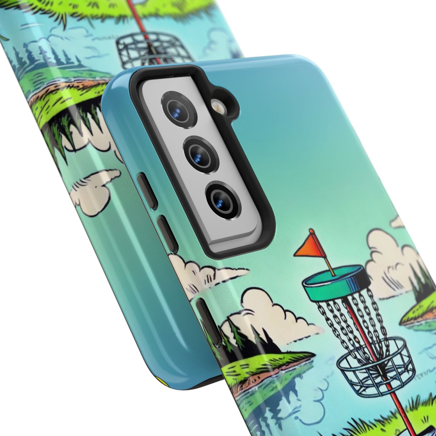 Run The Island - Disc Golf Tough Phone Case